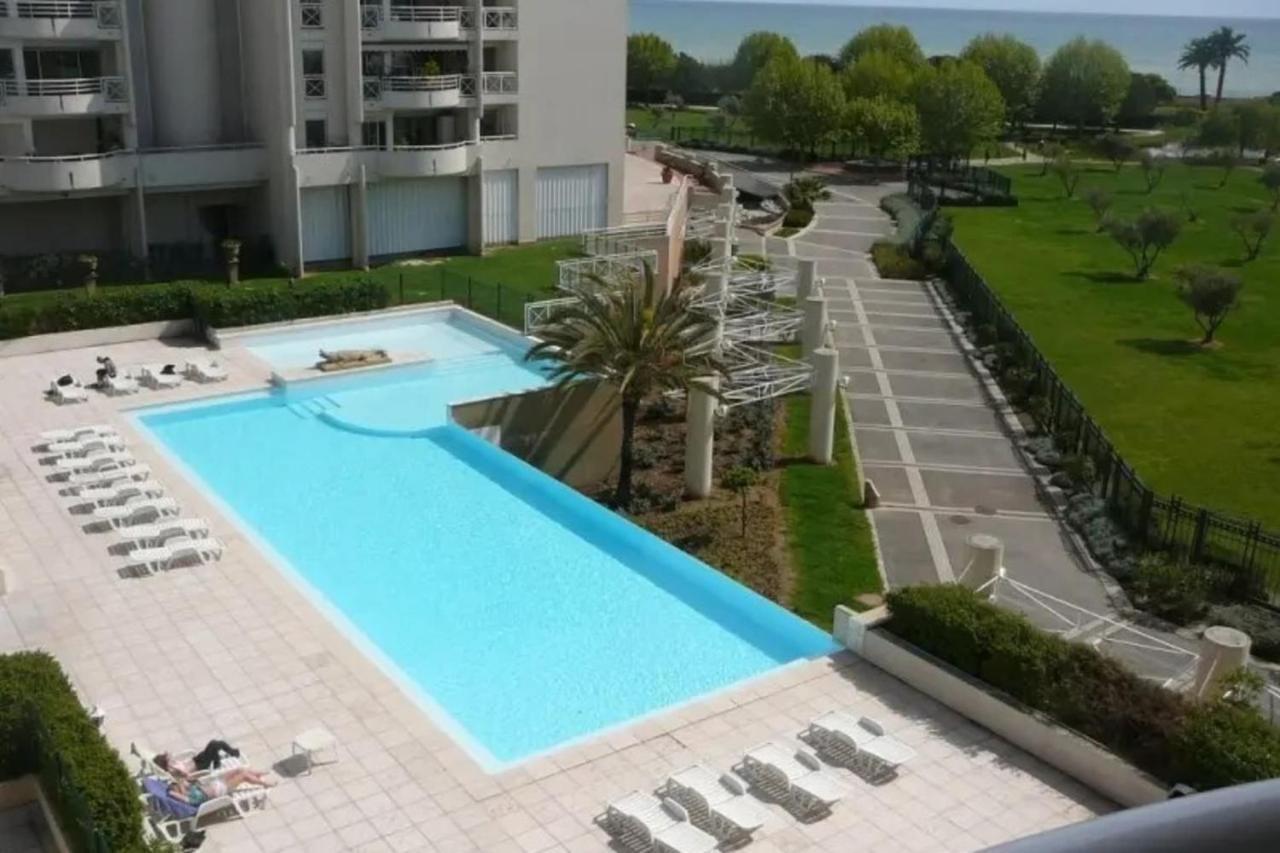 "T2 "Antibes Les Pins 3" Air Conditionned Sea View With Parking And Pool"アパートメント エクステリア 写真