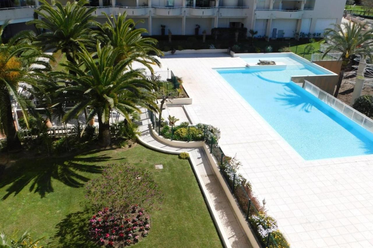 "T2 "Antibes Les Pins 3" Air Conditionned Sea View With Parking And Pool"アパートメント エクステリア 写真